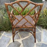 Rattan and bamboo dining room