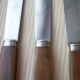 Set of 6 YC Table Knives Stainless Steel and Bovine Horn