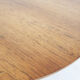Table basse ronde en placage de bois de rose, années 1960