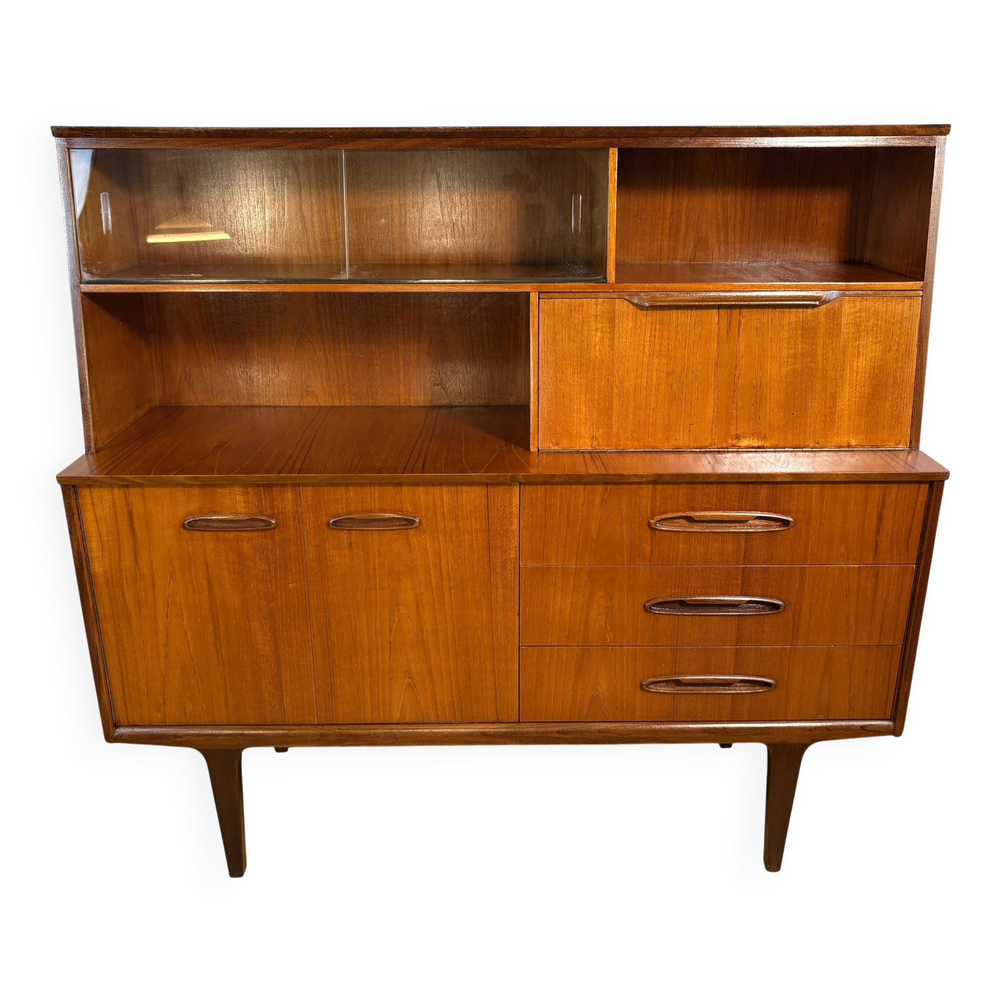 Mid Century Retro Teak Sideboard / Highboard by Jentique 1960  DanishD