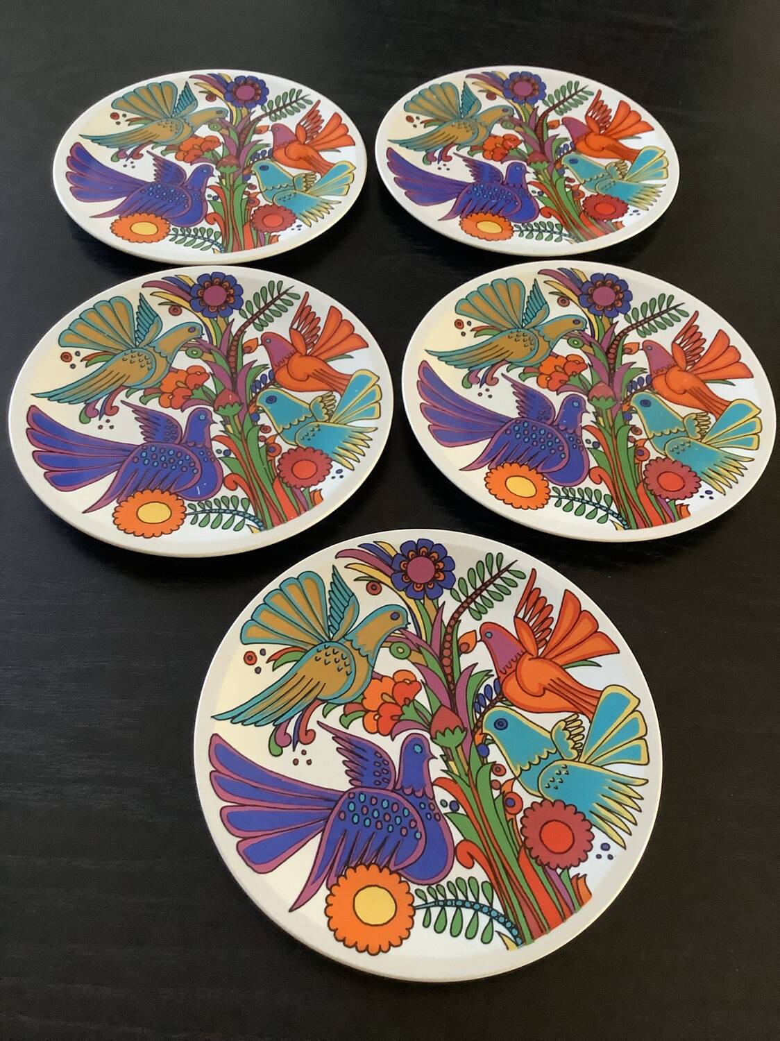 Set of 5 Acapulco plates by Villeroy & Boch