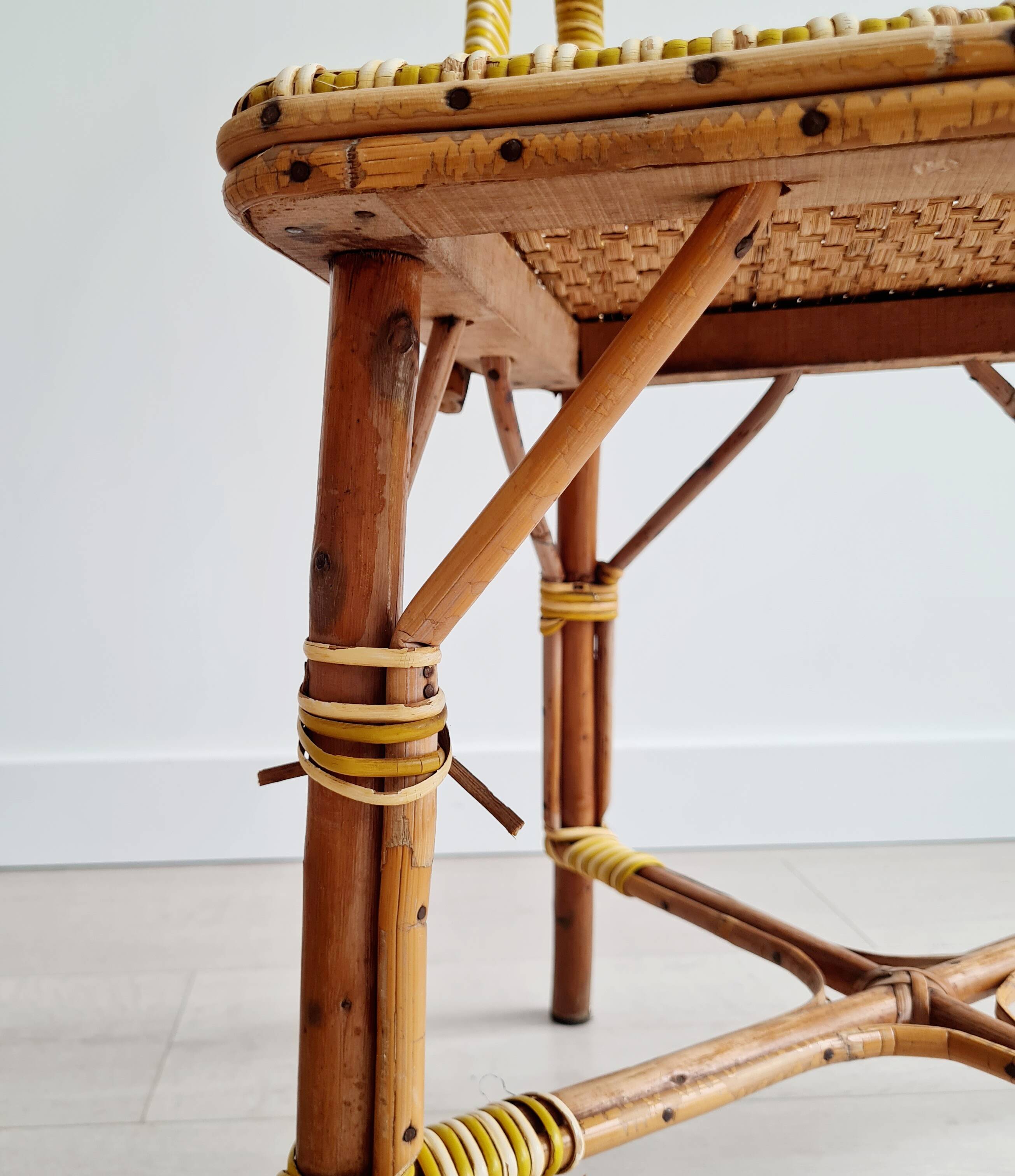 Rattan bistro chairs