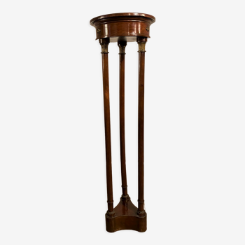 Empire style mahogany selette with columns