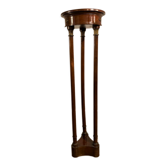 Empire style mahogany selette with columns