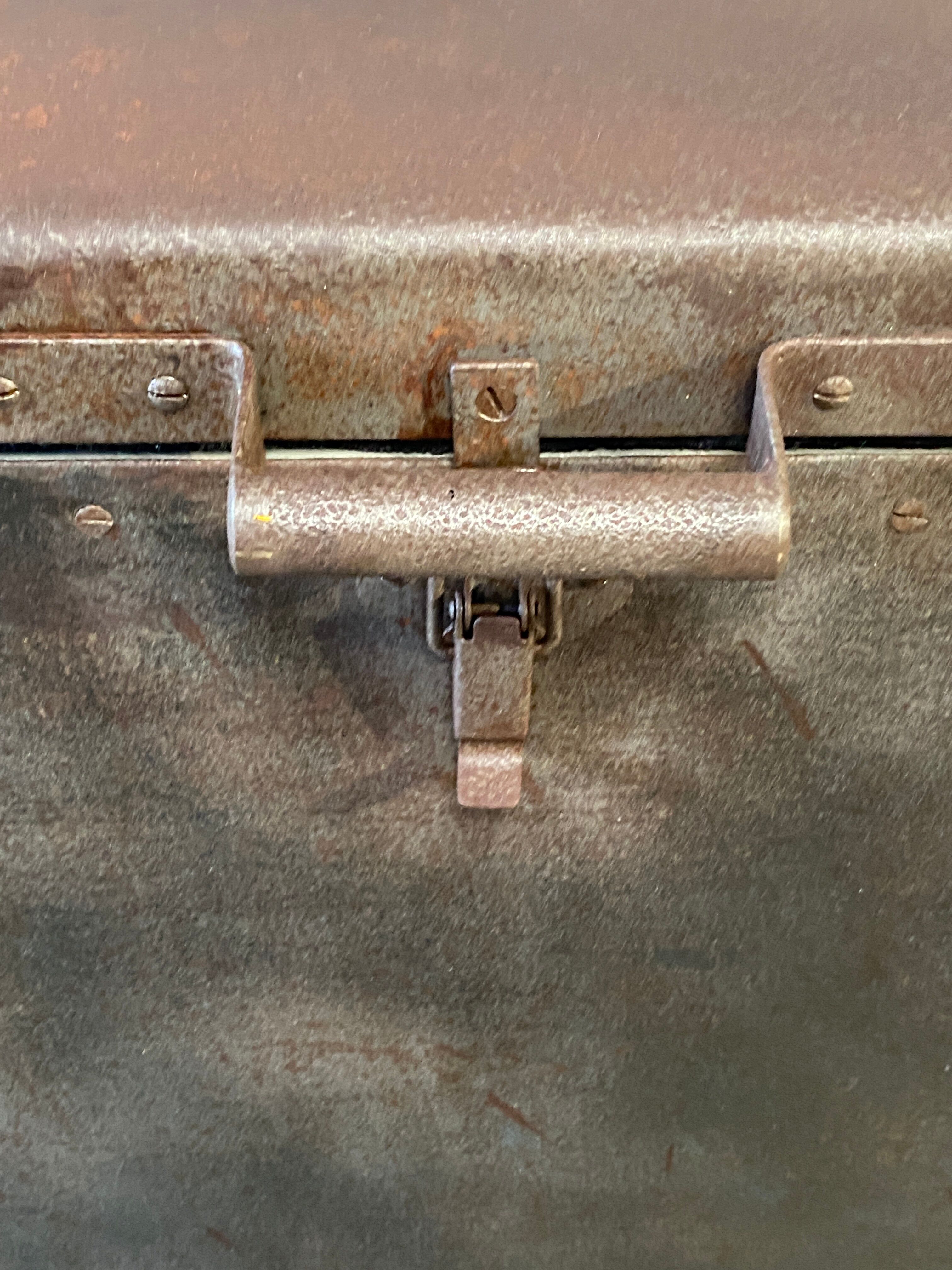Old 1950 metal cooler