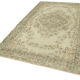 Hand-knotted rustic turkish beige carpet 170 cm x 280 cm