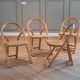 Suite of 4 Arca folding chairs by Gigi Sabadin for Crassevig 1970s