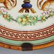 Antique majolica plate decorated with fruits, Italy, 20th century.
