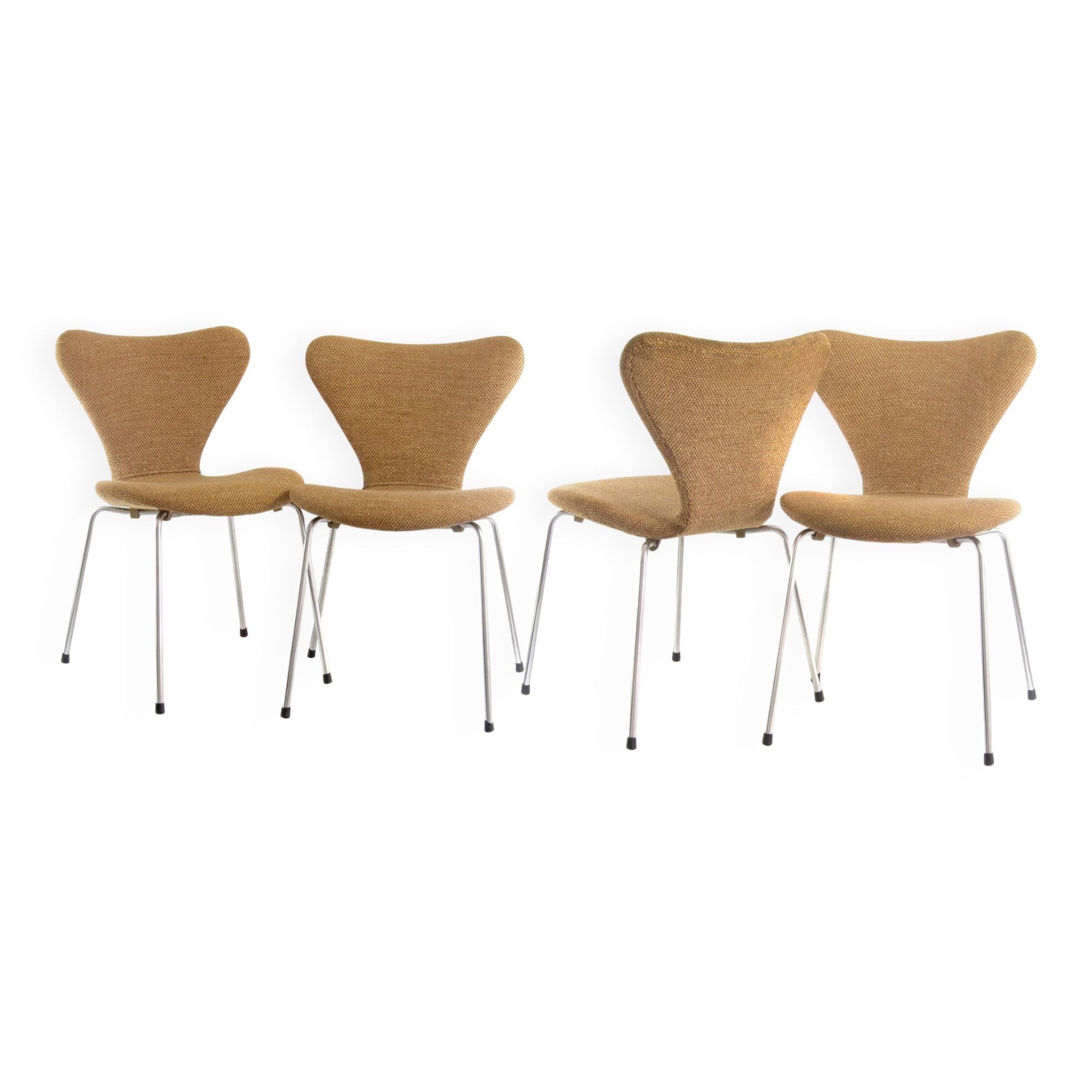 4 Early Fritz Hansen Series 7 chairs Arne Jacobsen 1950s/60s