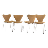 4 Early Fritz Hansen Series 7 chairs Arne Jacobsen 1950s/60s