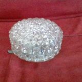 Glass ceiling lamp, vintage