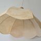Vintage fabric flower pendant