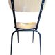 Set of 8 vintage Formica and metal chairs, 1960s-70s.