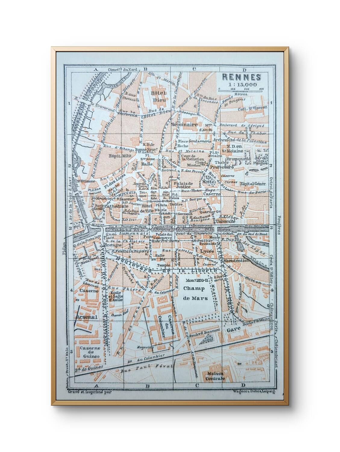 Printed in 1902, Rennes, Brittany.