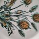 Assiette vintage décor floral stylisé – années 60/70