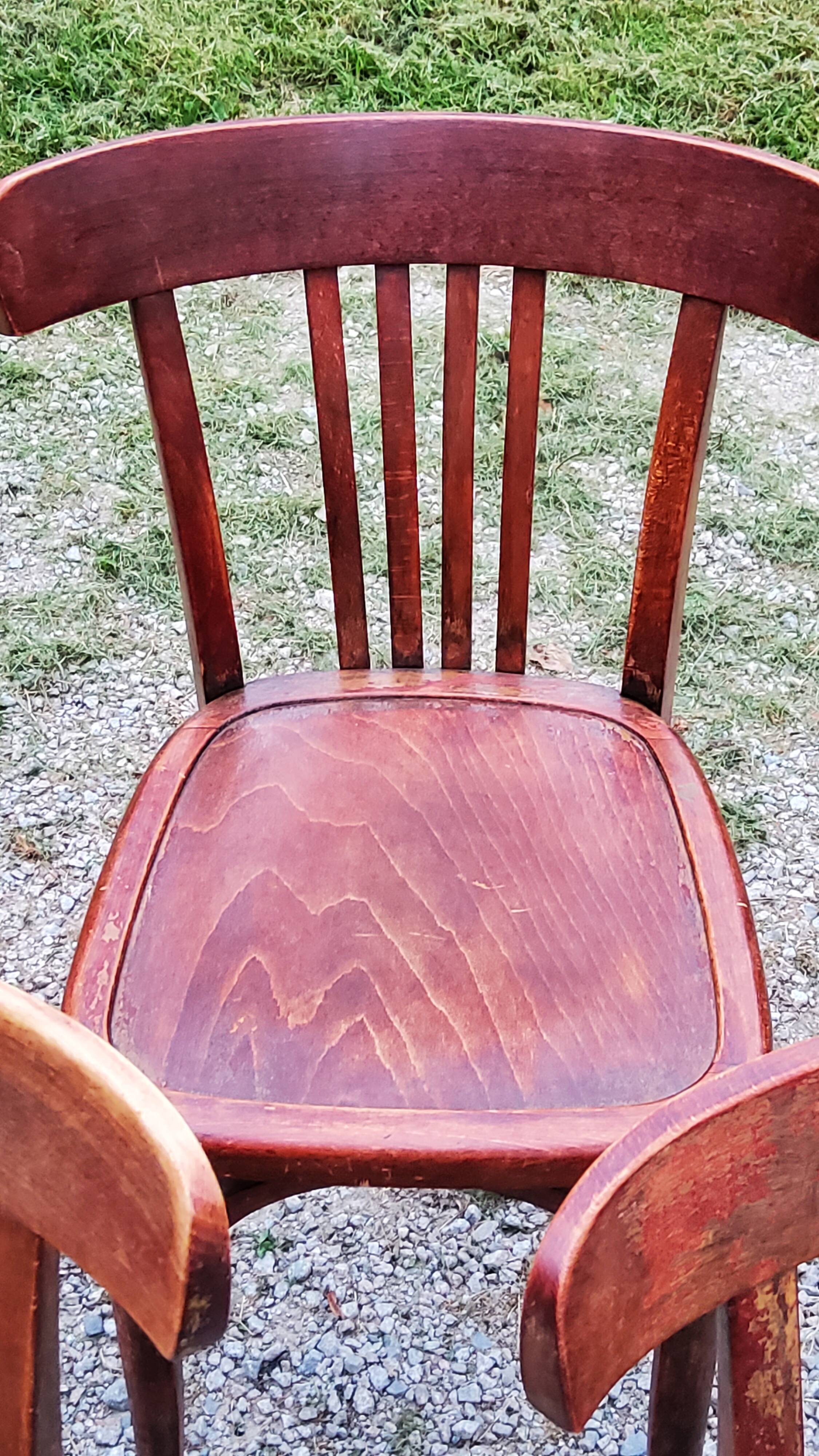 Set of 5 Stella bistro chairs from the 50s