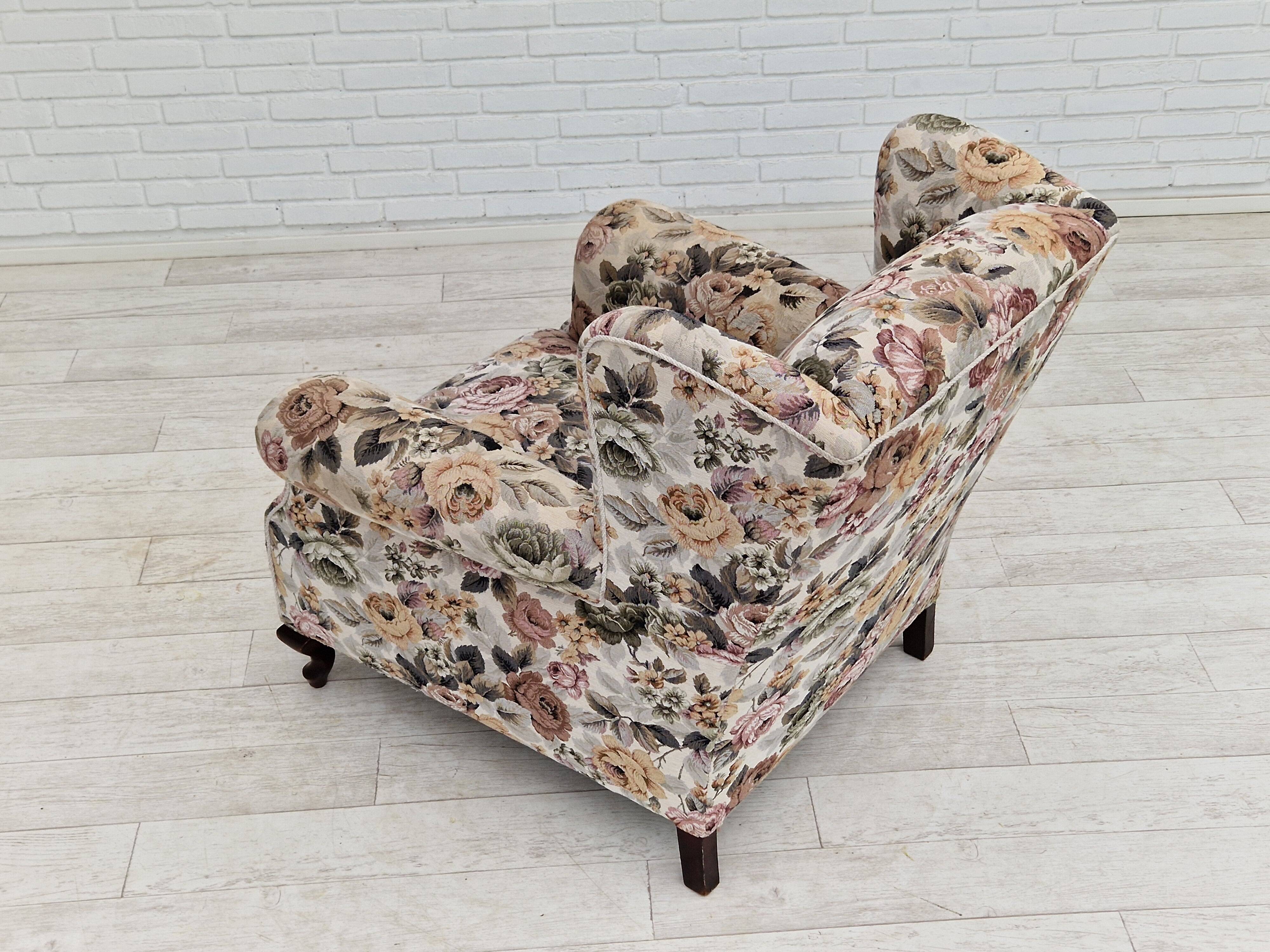1950s Danish armchair in fabric
