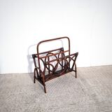Rattan magazine holder
