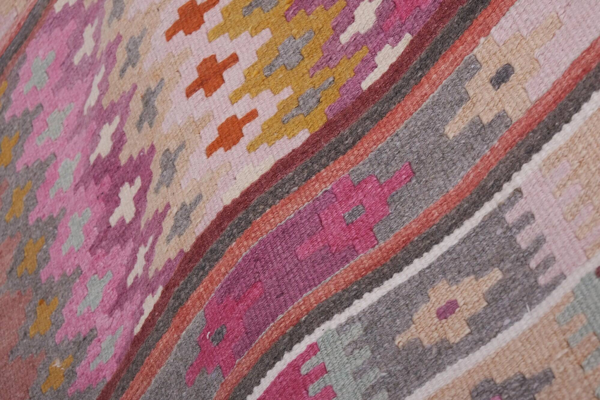 Vintage Turkish hallway rug 74x829 cm