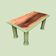 Table basse vintage revisitée Farrow & Ball