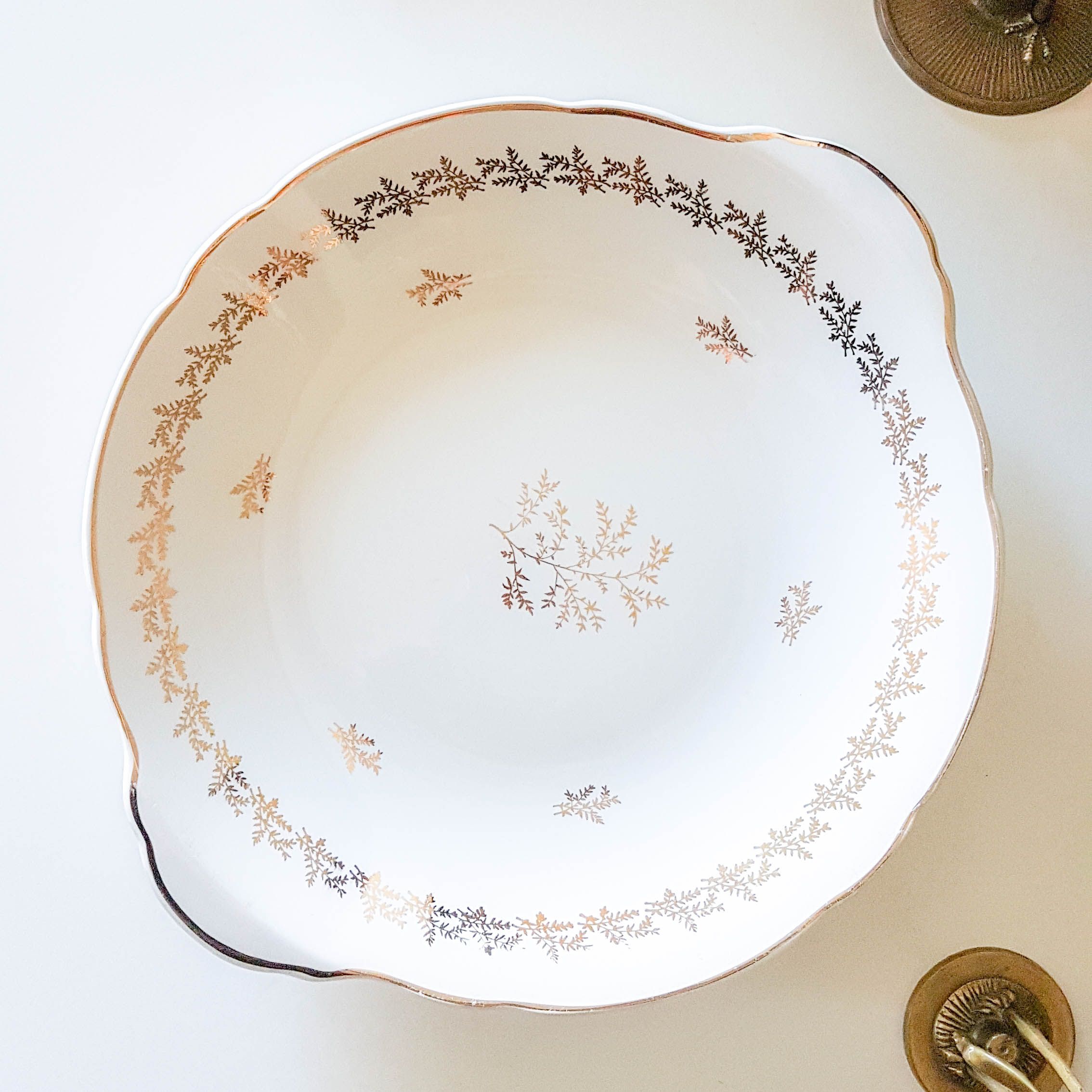 Dish large plate "lutetia" keller guerin luneville badonvillier