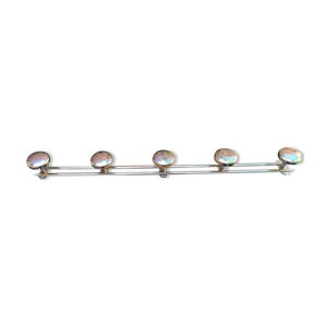 Porte manteau métal argente vintage