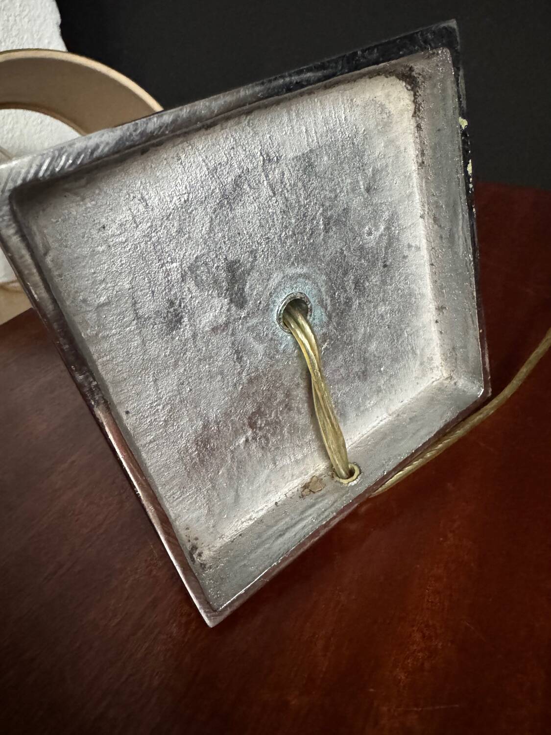 Art Deco lamp in chrome and crystal