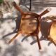 4 Baumann bistro chairs, different shades, vintage