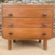 Vintage chest of drawers with leather handles – 1950s/60s