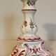 Lot of 2 candlesticks decor vieux strasbourg in earthenware
