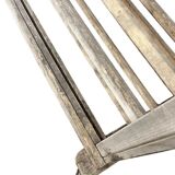 VINTAGE INDUSTRIAL WOODEN SHELF ON WHEELS