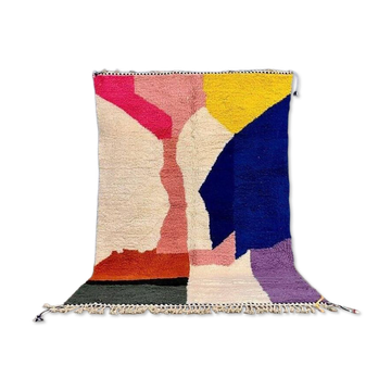 Multicoloured Berber rug in wool 250cm x 150cm