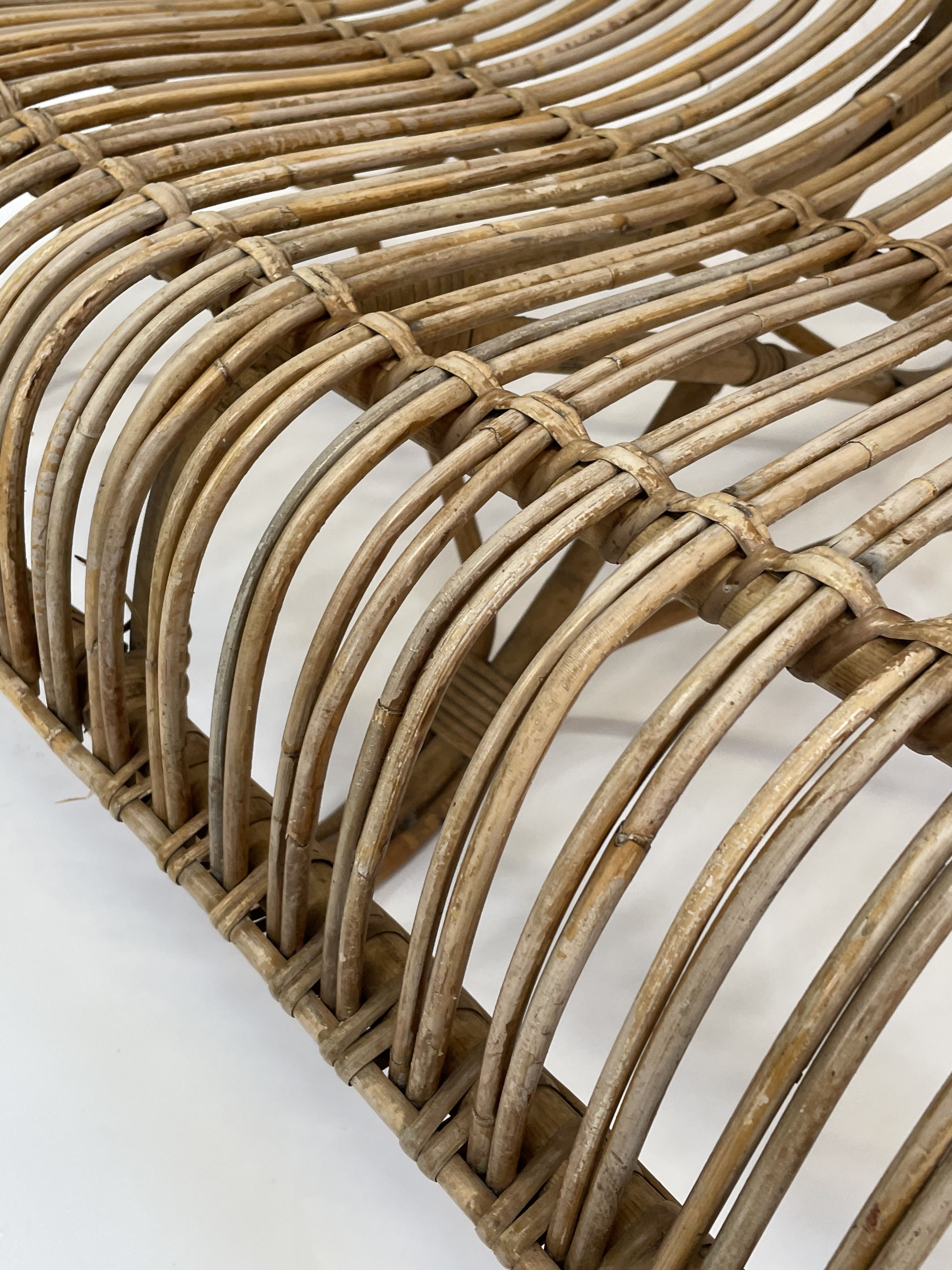 Vintage Rattan Sofa 1960s Belse 8 Design Rohe