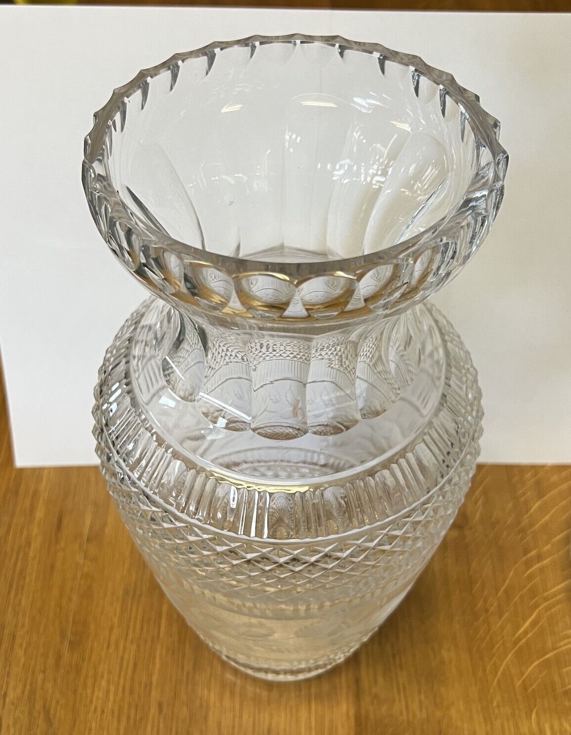 Crystal vase circa 1950