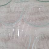 Glass scallop bowls