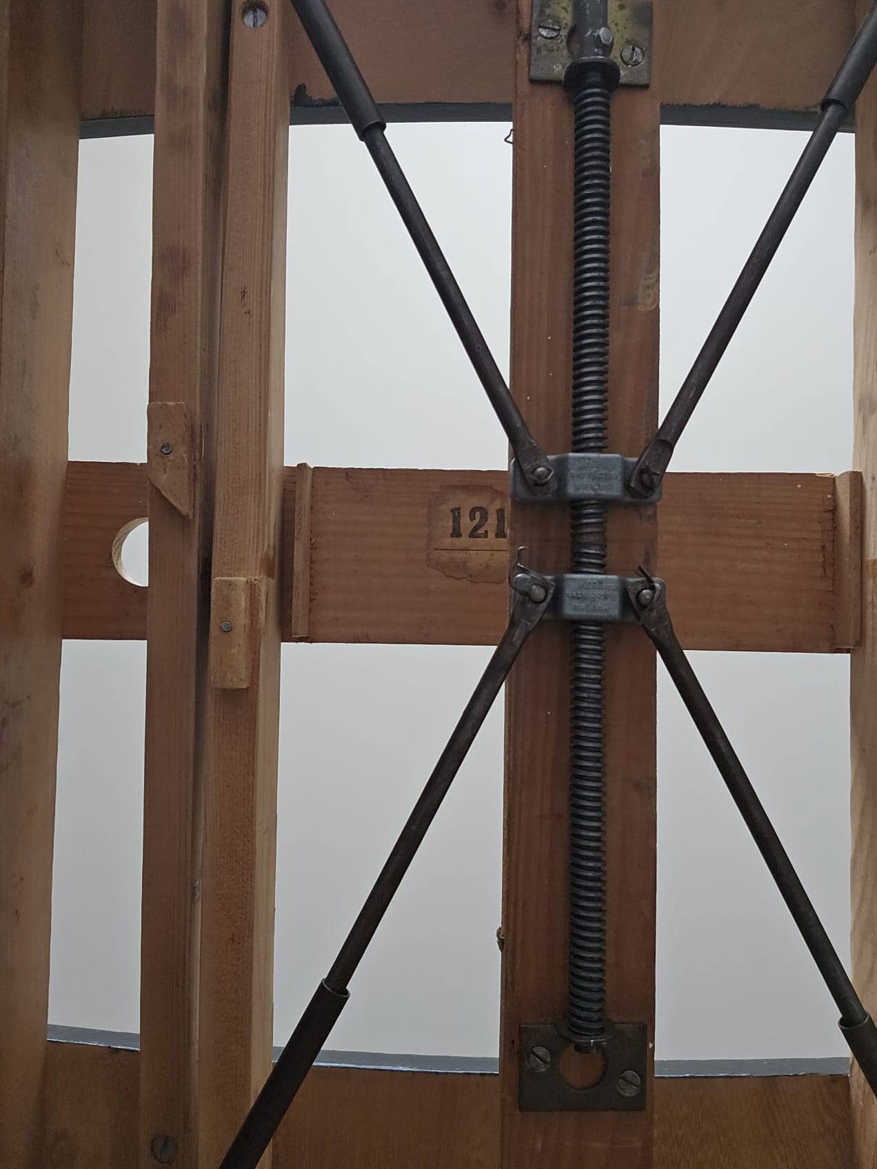 Polish table from the 1960s with a crank.