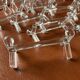 Ensemble de 18 porte couteaux en verre soufflé - Vintage