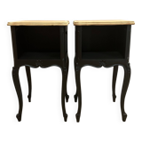 Pair of industrial revamped bedside table