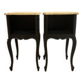 Pair of industrial revamped bedside table