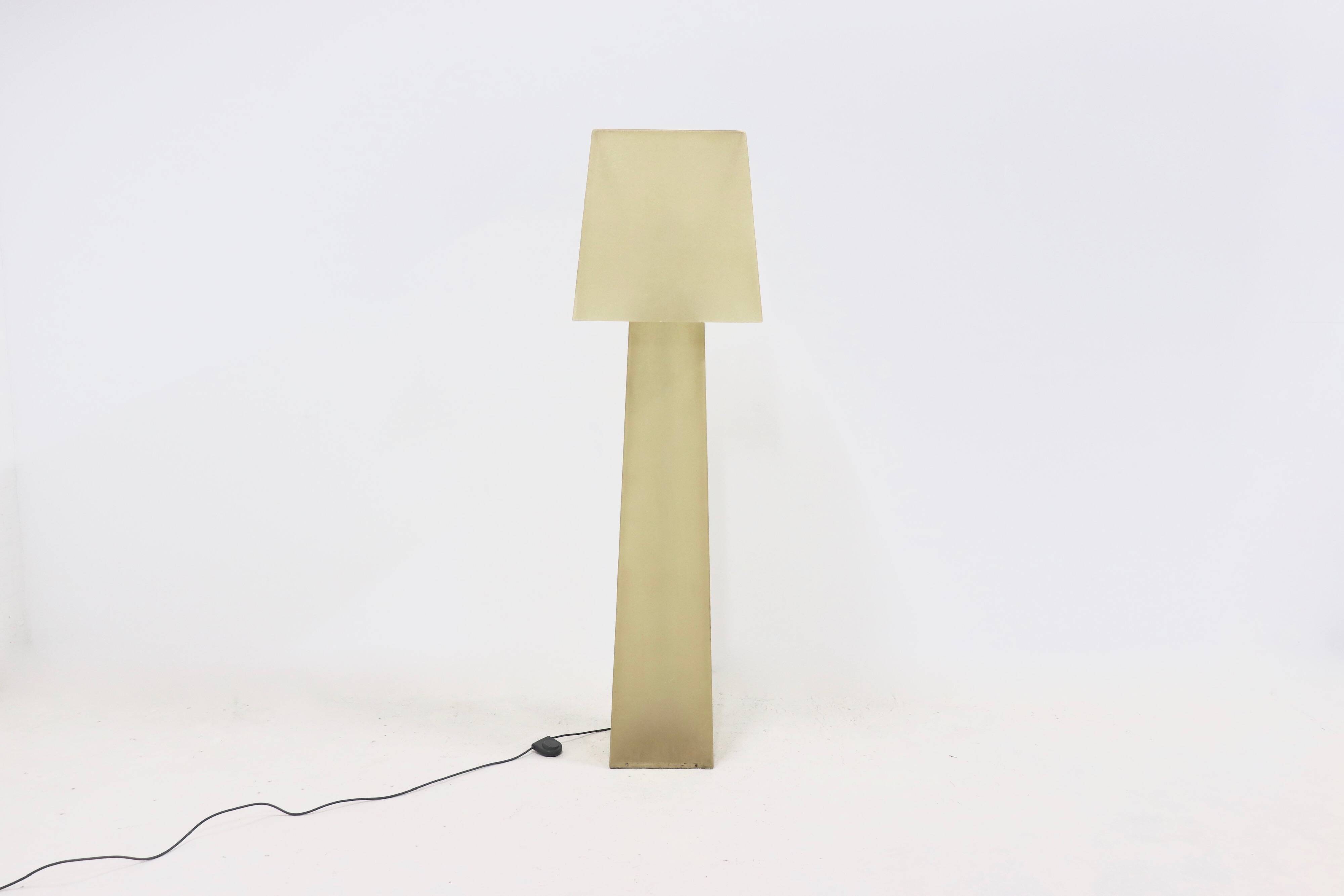 Large Decorative Fiberglass Floor Lamp 1980s