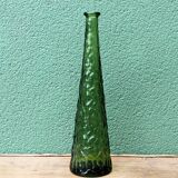 Tall frosted glass vase