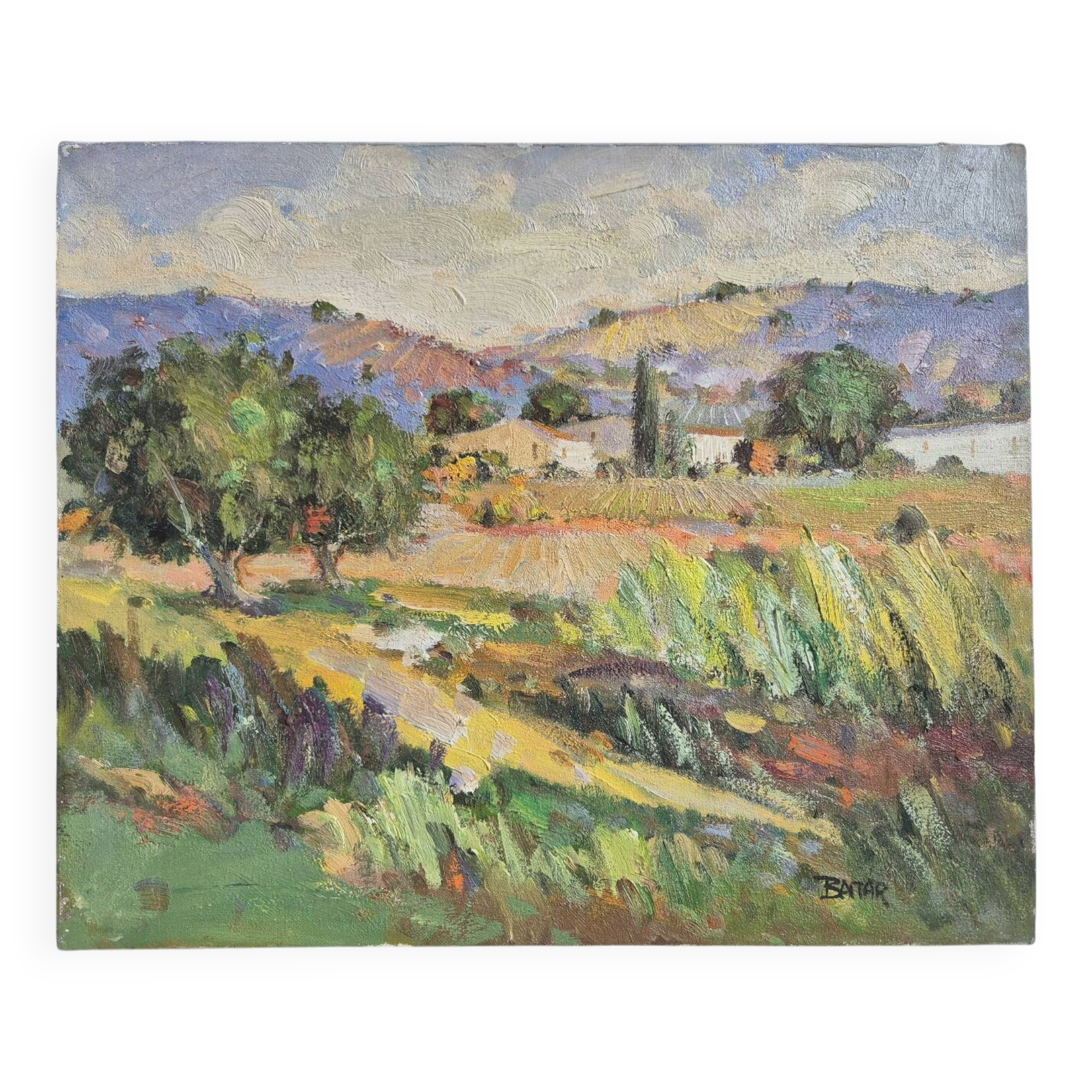Provençal Landscape - Oil on canvas