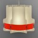 Plastic sheet pendant light by Quality System. Denmark 1970s