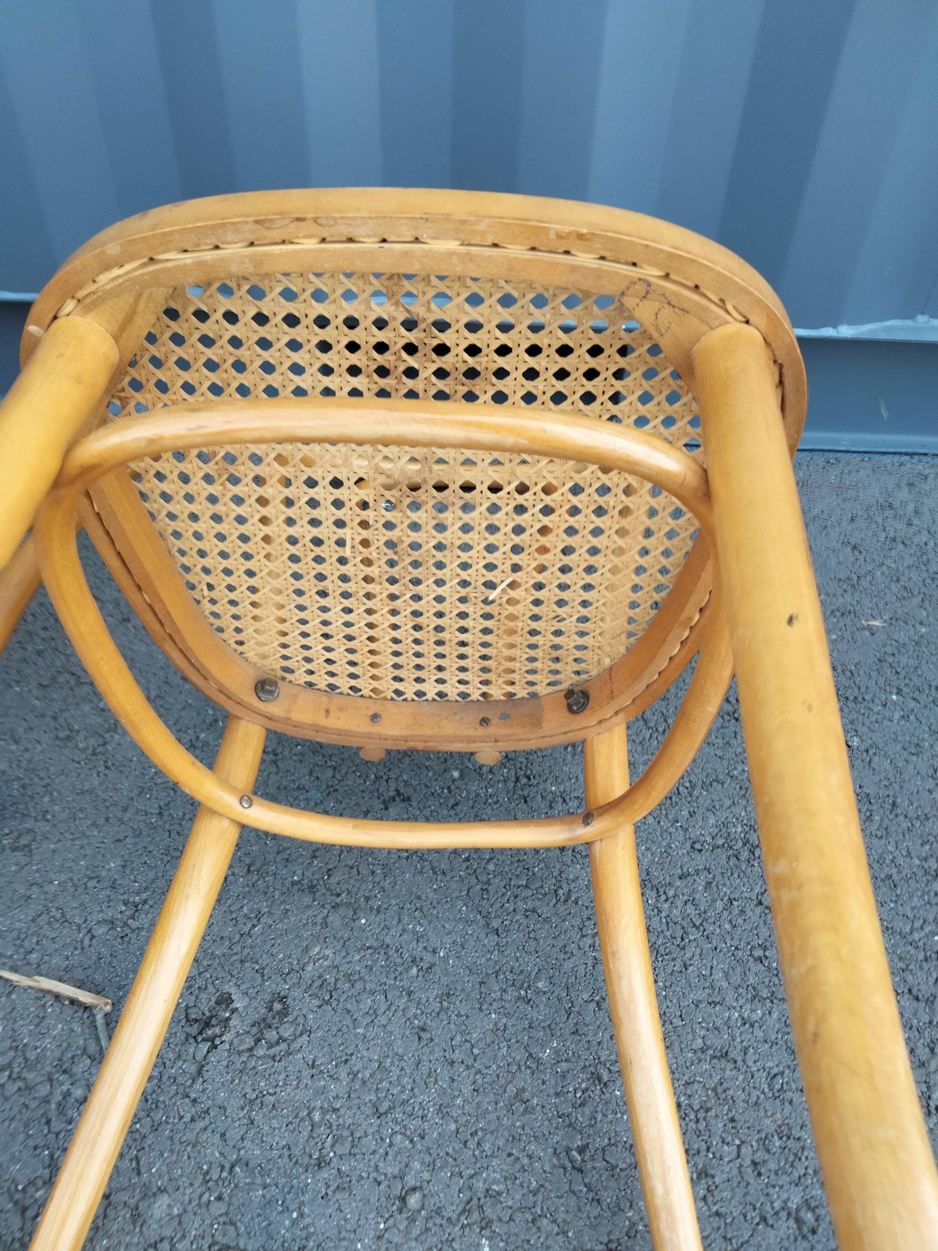 6 vintage cannees chairs old