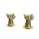 Set of 2 original 1960s nos brass candleholder made by Hans-Agne Jakobsson AB, Sweden
