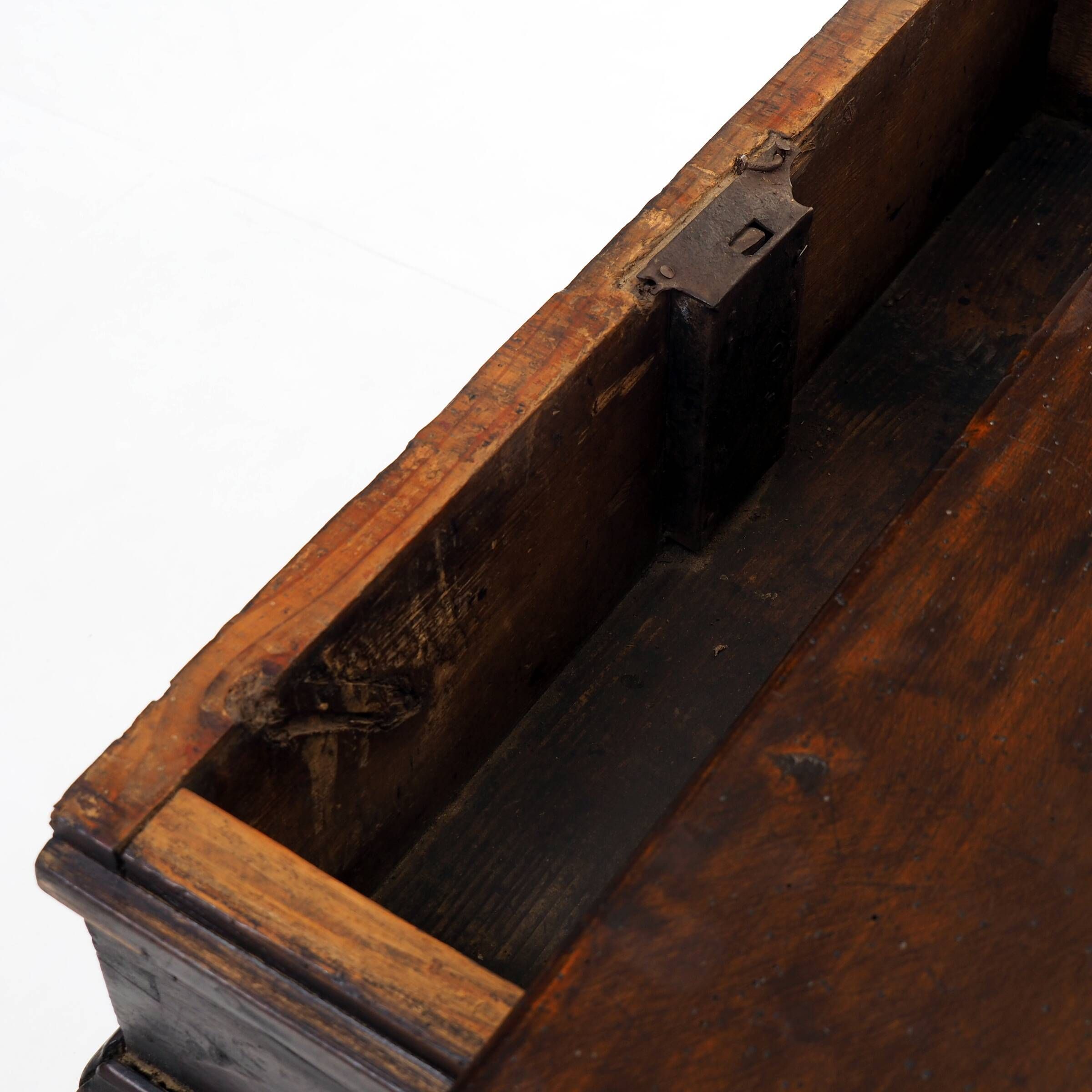 Antique Banker’s Rent Table with Sliding Top, 18th Century