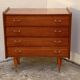 Commode vintage teck vernis 1970