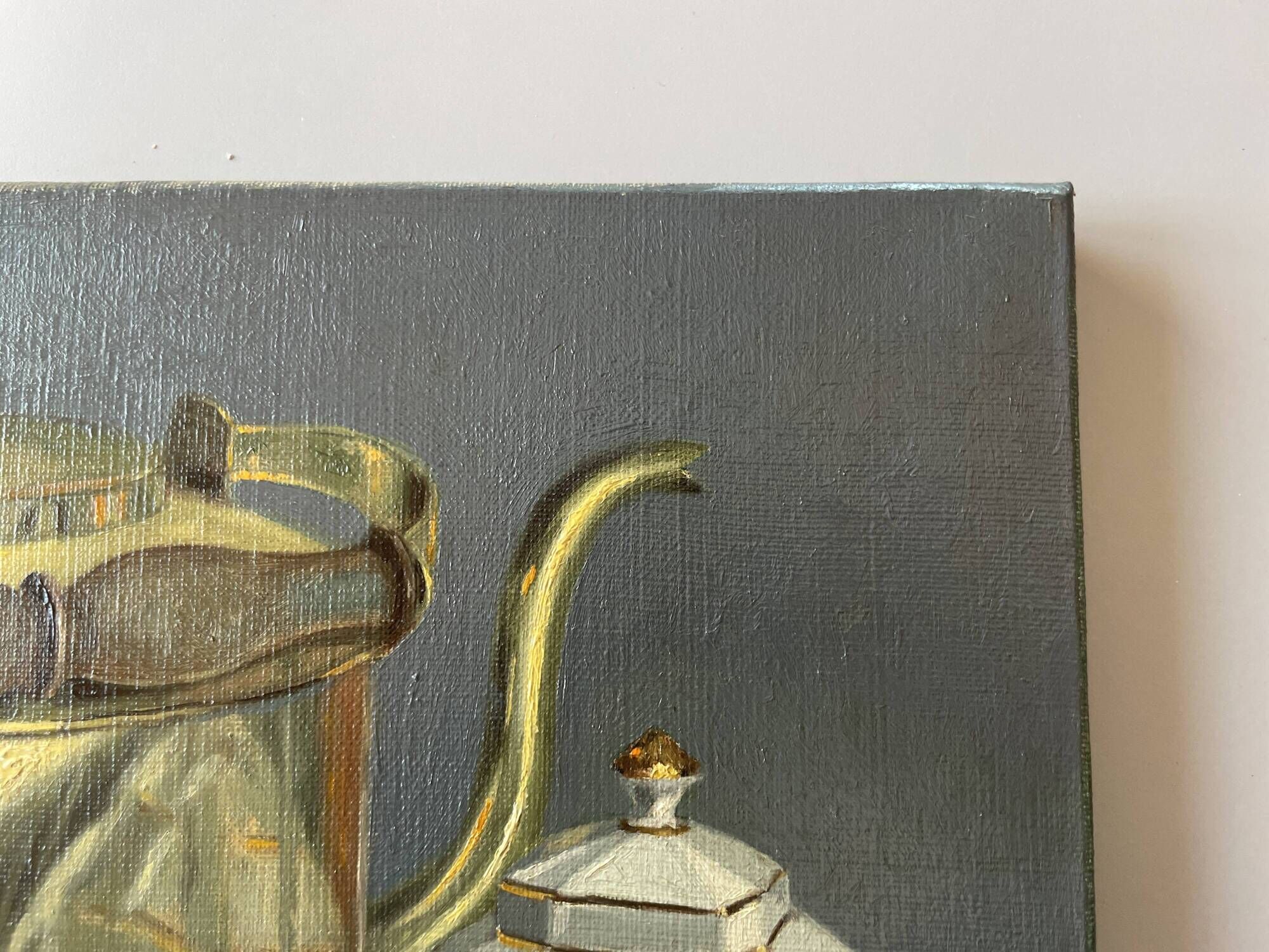 Oil painting on canvas jb maurice vecker (1896-1998) still life