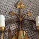 Wall lamp in gold metal