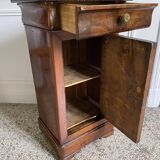 Bedside table / nightstand / column / Somno / Vintage mahogany stand